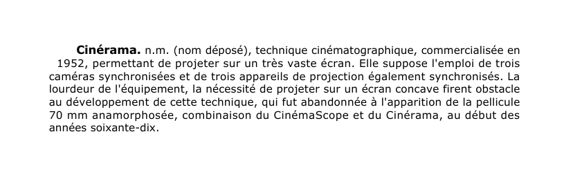 Prévisualisation du document Cinérama.
