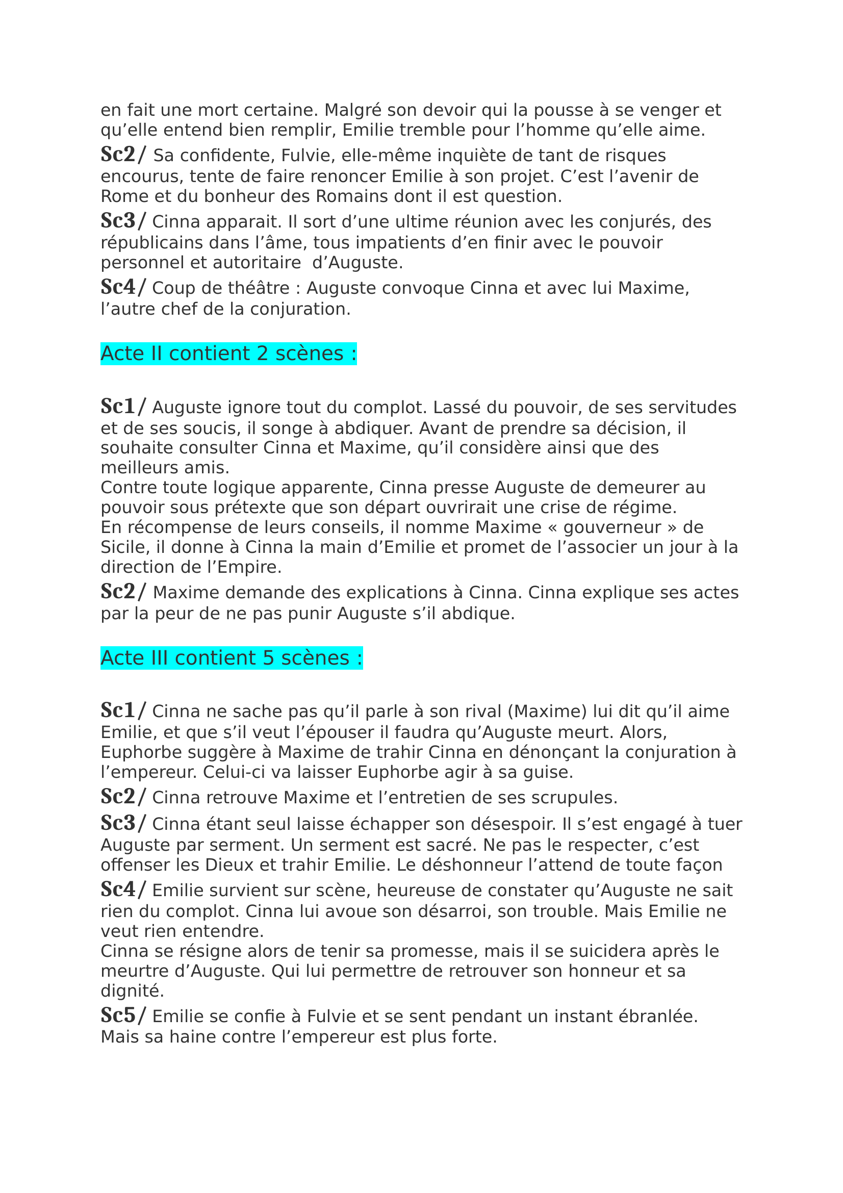 Prévisualisation du document Cinna