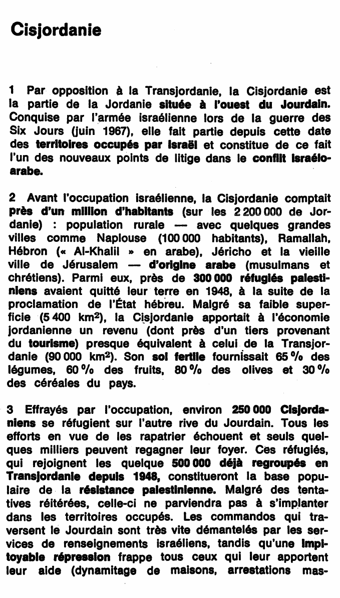 Prévisualisation du document Cisjordanie