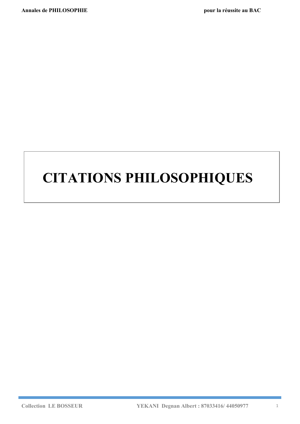Prévisualisation du document Citation philosophie
