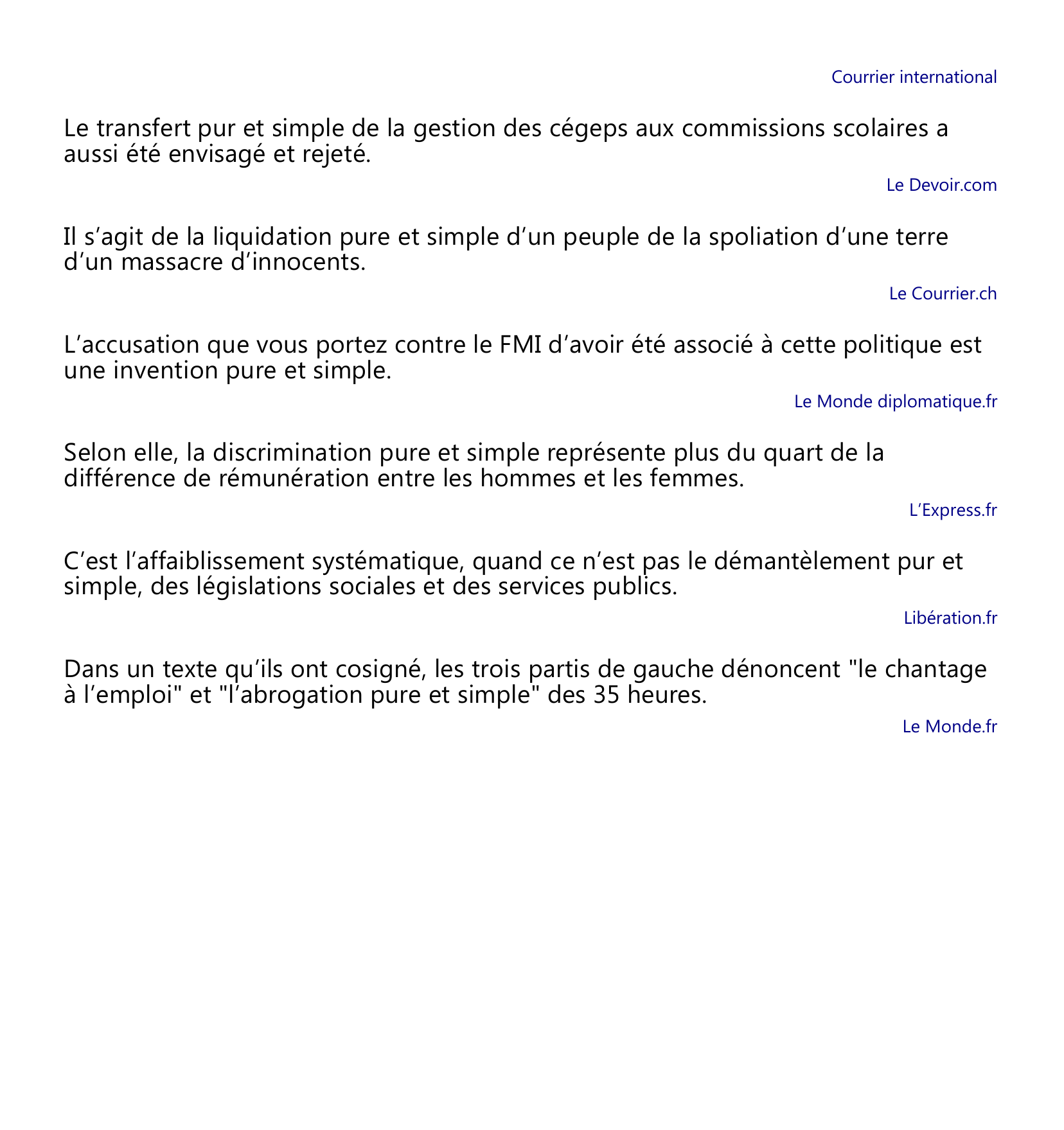 Prévisualisation du document Citations avec pur et simple, adjectif.