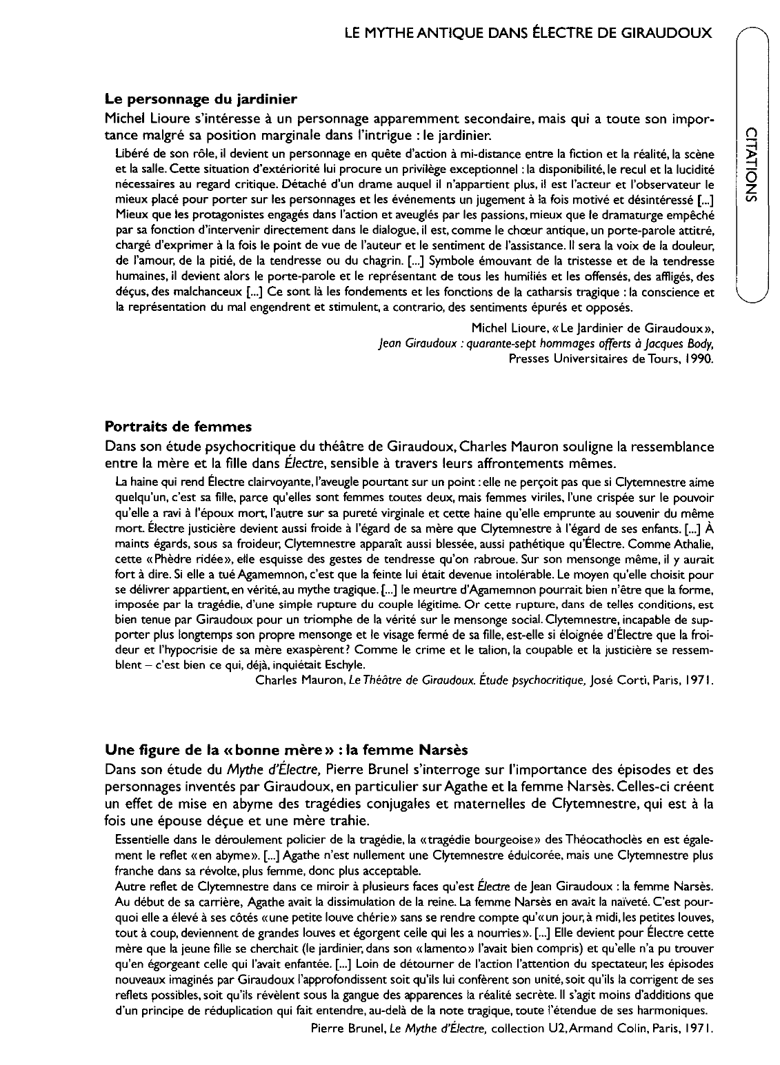 Prévisualisation du document Citations littéraires sur Electre de Giraudoux
