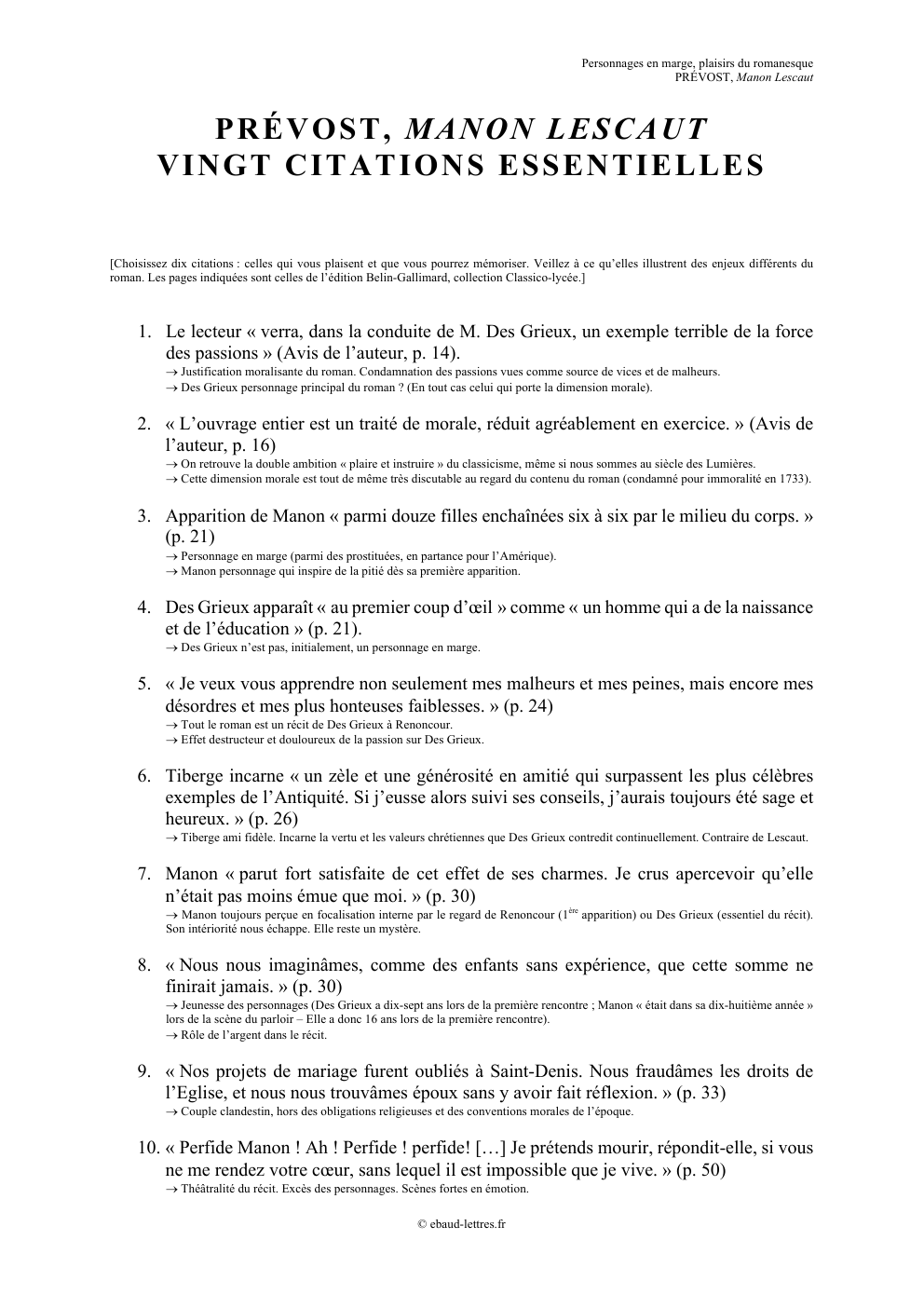 Prévisualisation du document citations manon lescaut