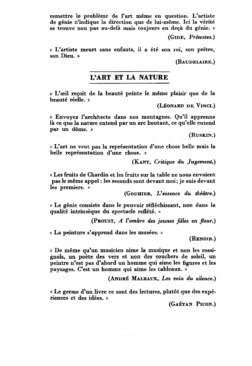Prévisualisation du document CITATIONS SUR L'ART