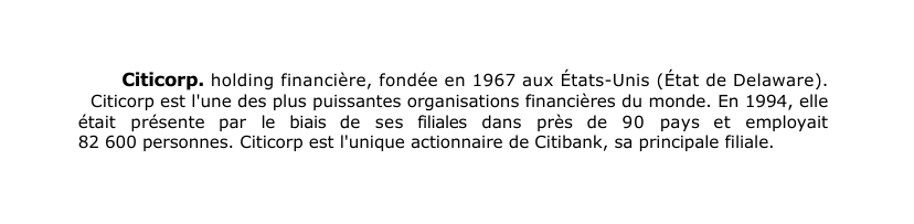 Prévisualisation du document Citicorp.