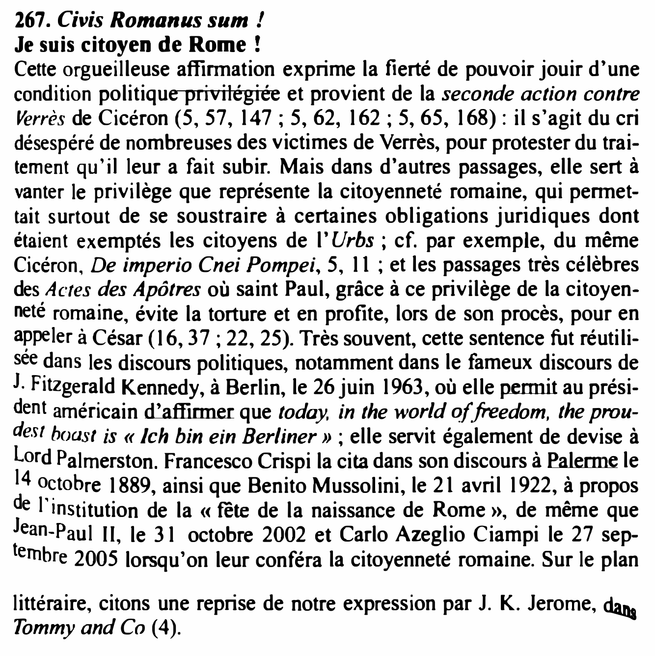 Prévisualisation du document Civis Romanus sum
