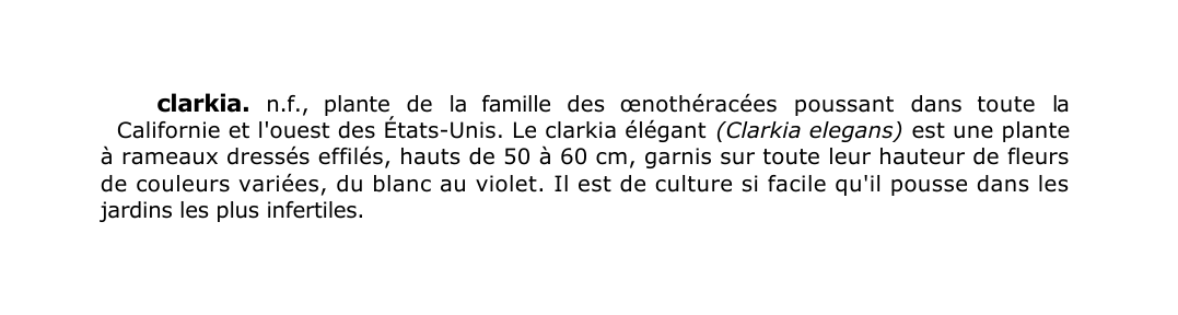 Prévisualisation du document clarkia.