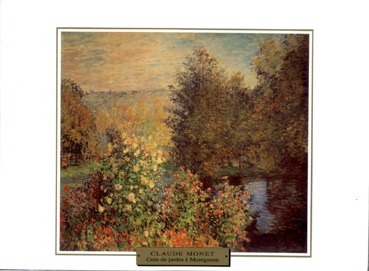 Prévisualisation du document Claude MONET
COIN DE JARDIN A MONTGERON