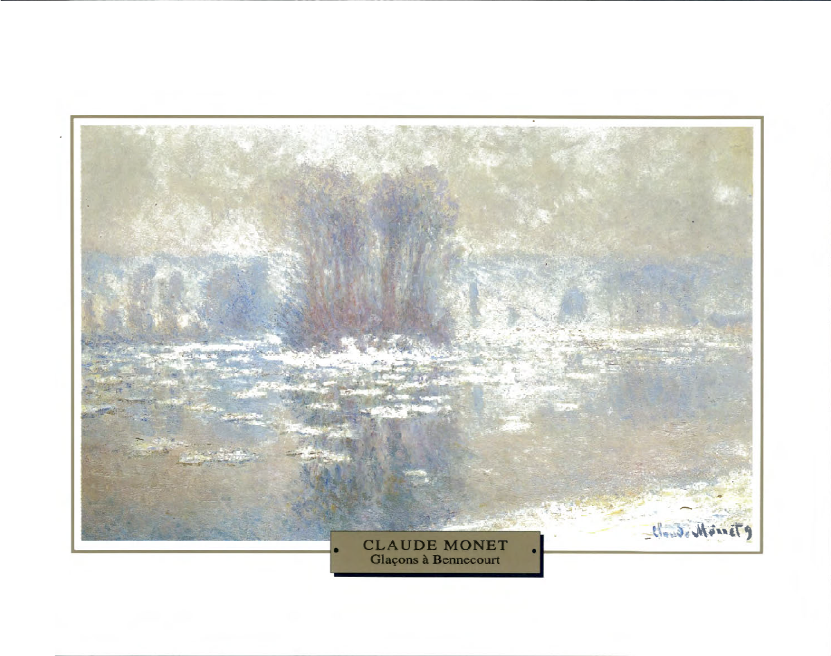 Prévisualisation du document Claude MONET
GLAÇONS A BENNECOURT