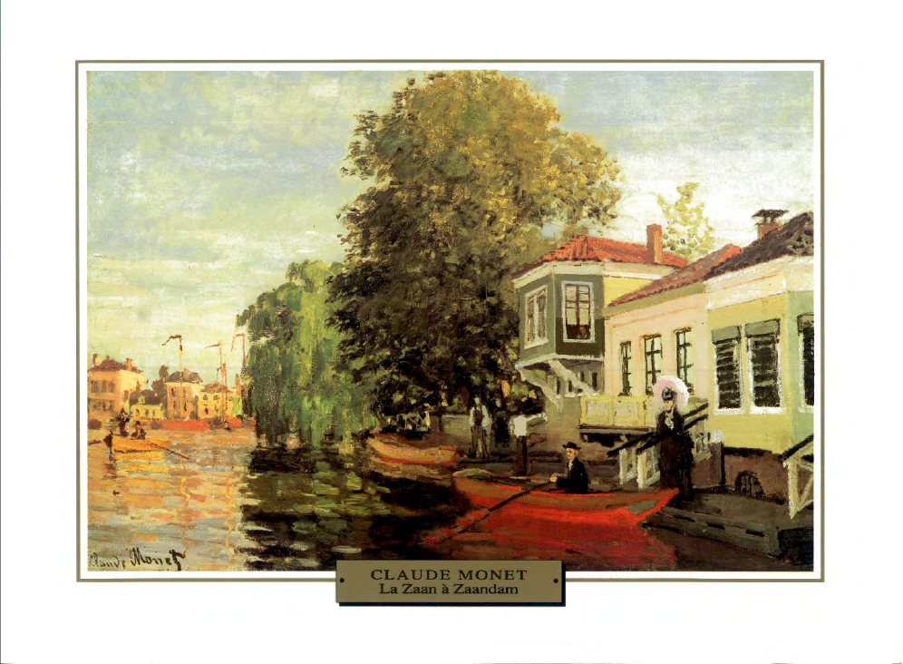 Prévisualisation du document Claude MONET
LA ZAAN A ZAANDAM