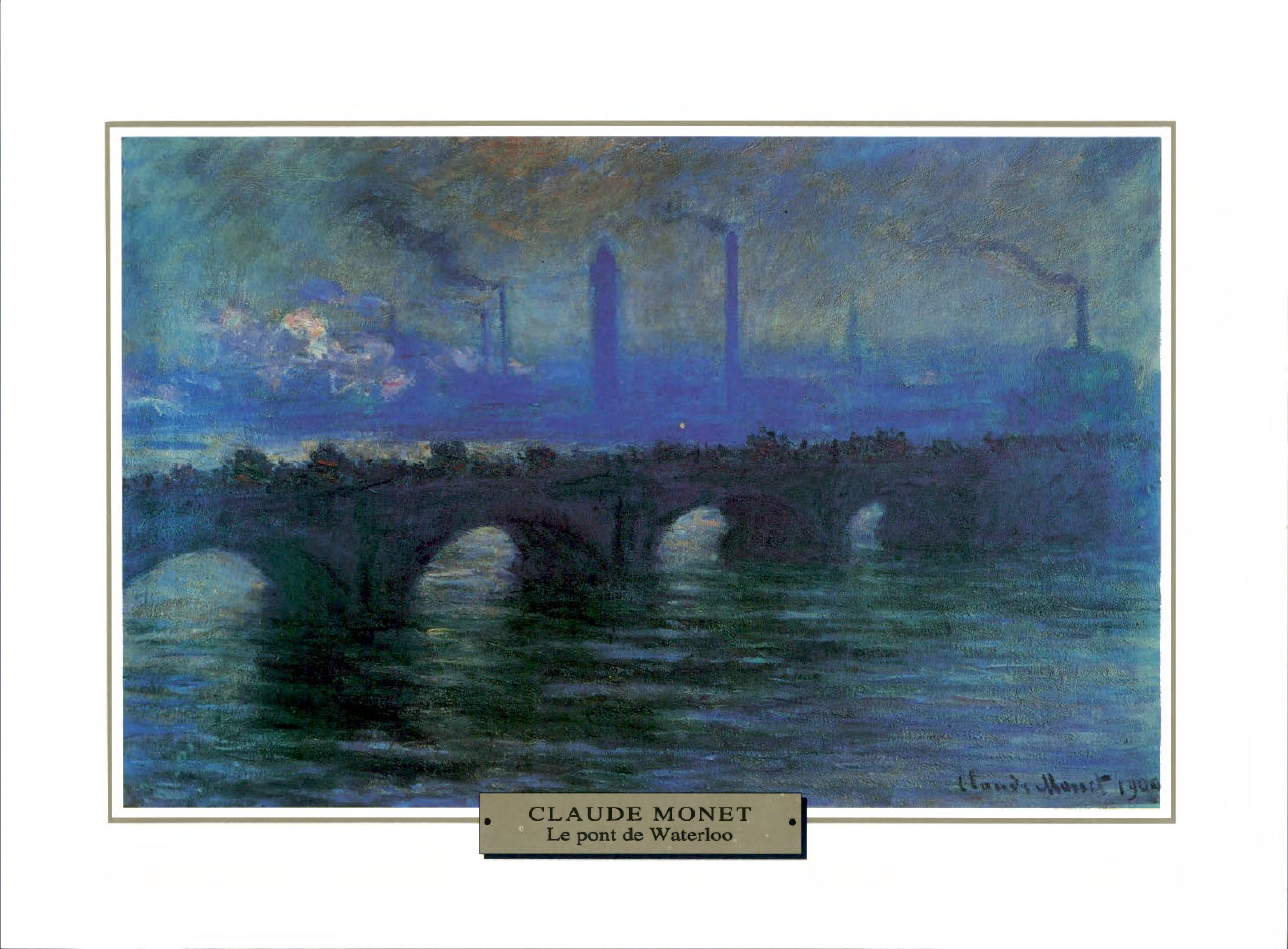 Prévisualisation du document Claude MONET
WATERLOO BRIDGE, TEMPS COUVERT