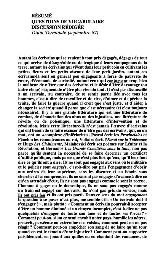 Prévisualisation du document Claude ROY, Défense de la littérature (1968)