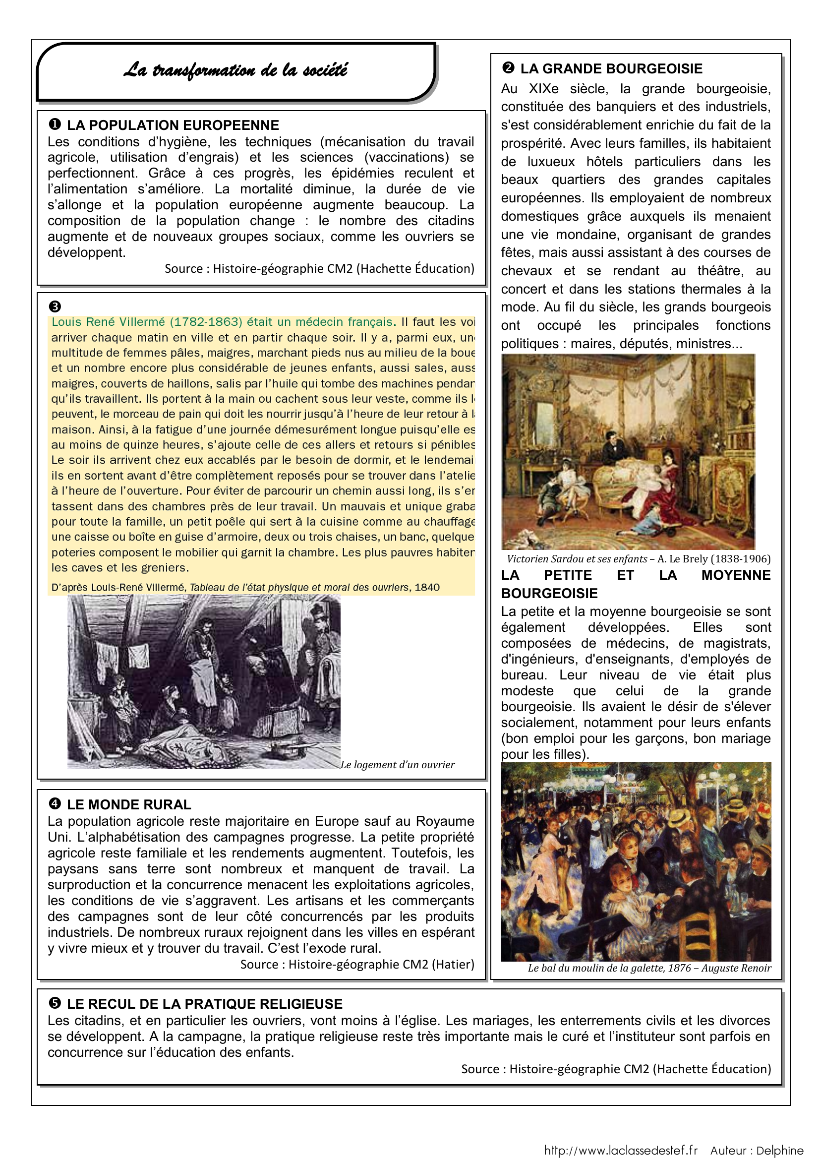 Prévisualisation du document CM2 
 
La France au 19ème siècle 
 
Histoire 
L’Epoque