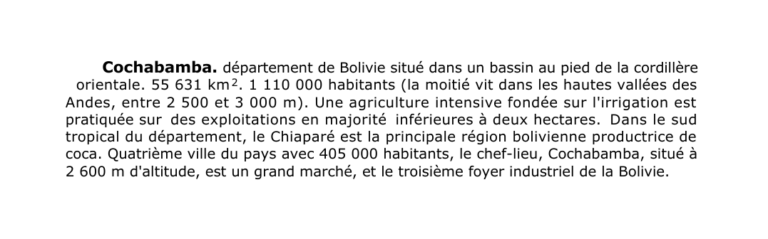 Prévisualisation du document Cochabamba.