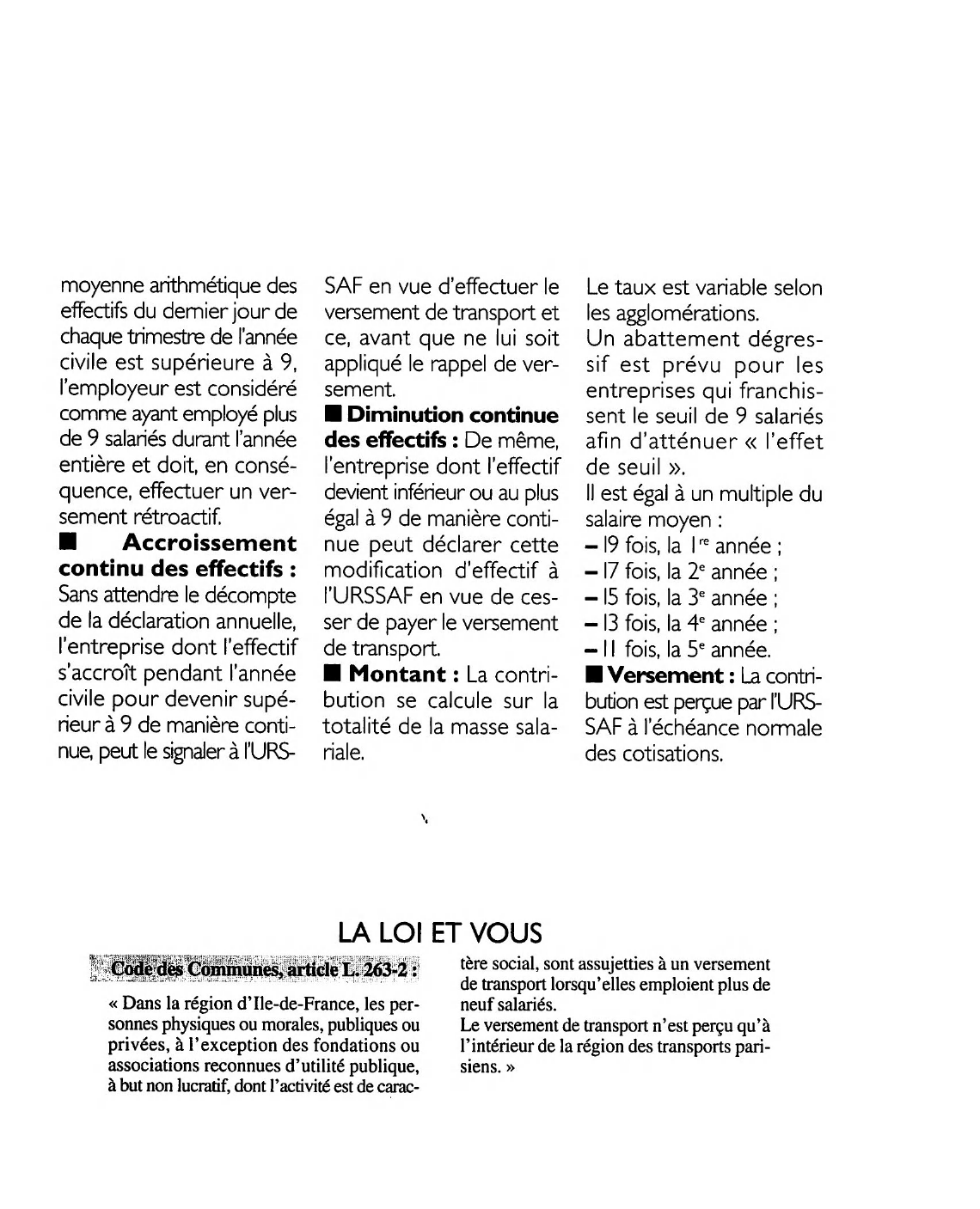 Prévisualisation du document Code des communes, article L. 263-2 : commentaire