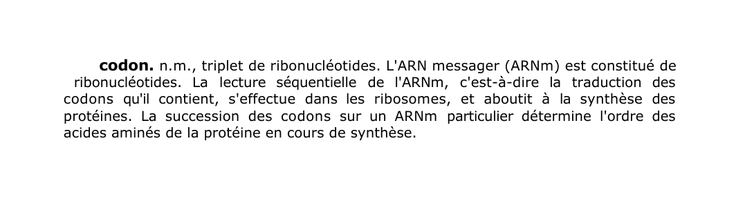 Prévisualisation du document codon.