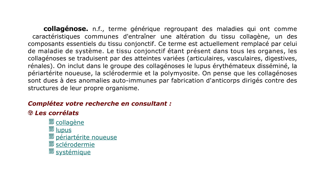 Prévisualisation du document collagénose.