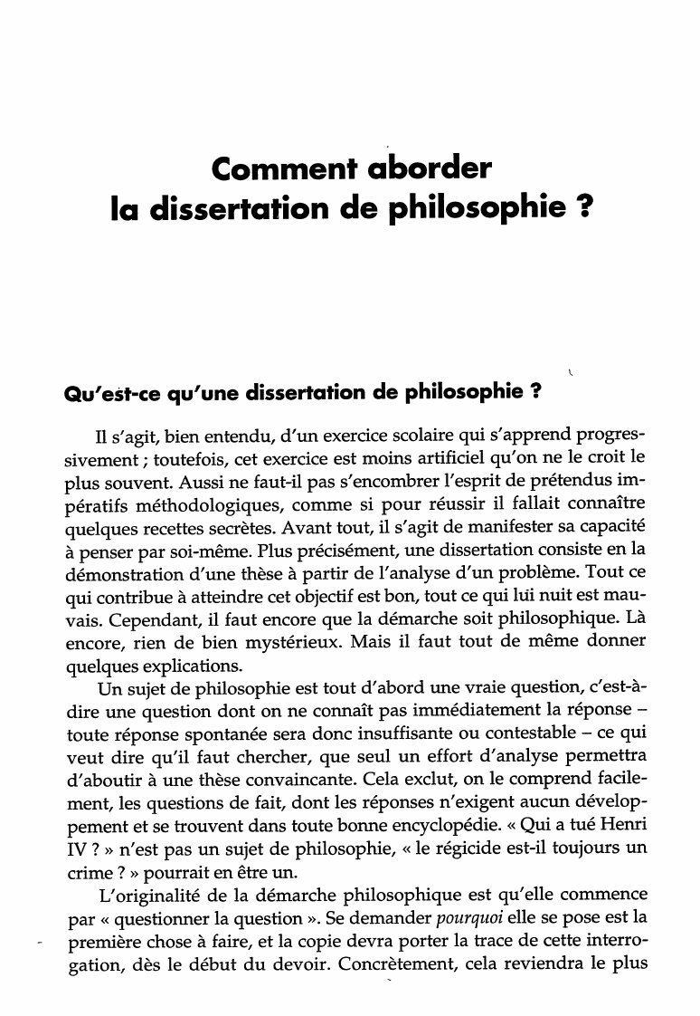 Prévisualisation du document Comment aborder la dissertation de philosophie ?