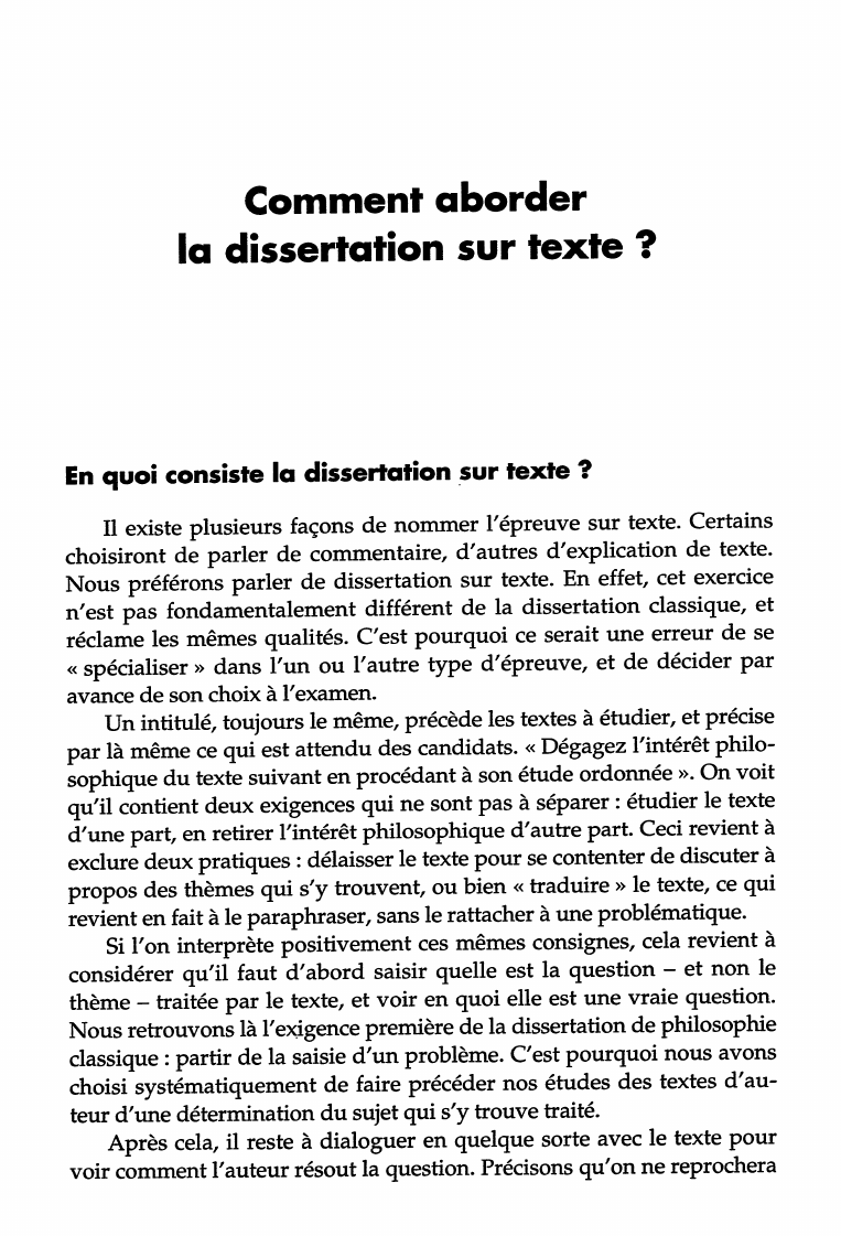 Prévisualisation du document Comment aborder la dissertation sur texte ?