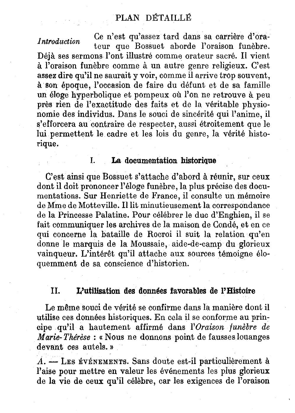 Prévisualisation du document Comment Bossuet a-t-il concilié les exigences de l'oraison funèbre et celles de l'Histoire ?
