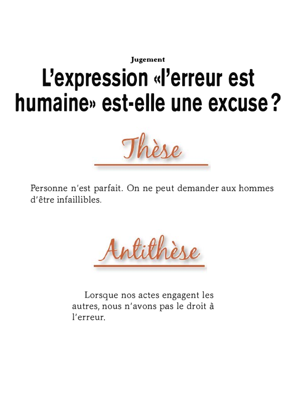 Prévisualisation du document Comment comprendre l'expression : « L'erreur est humaine? » ? (Pistes de réflexion seulement)
