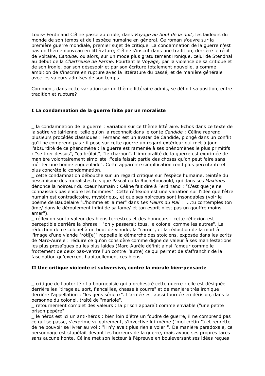 Prévisualisation du document Comment, dans cette variation sur un thème littéraire admis, se définit sa position, entre tradition et rupture?