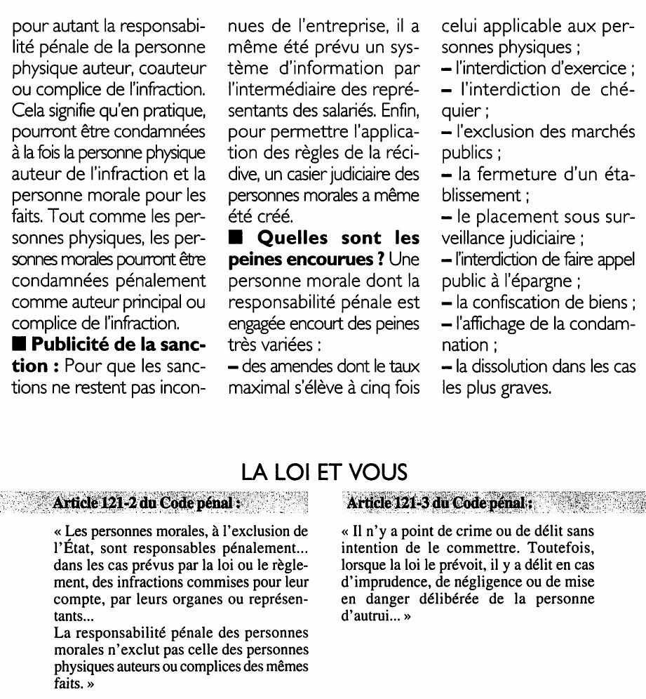 Prévisualisation du document Comment est mise en jeu la responsabilité des personnes morales ?