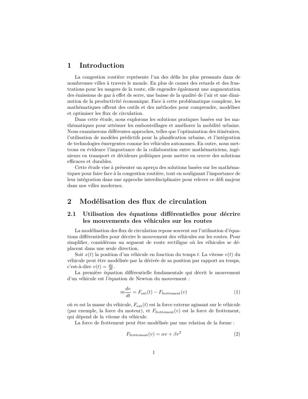 Prévisualisation du document Comment éviter les embouteillages grâce aux mathématiques ?