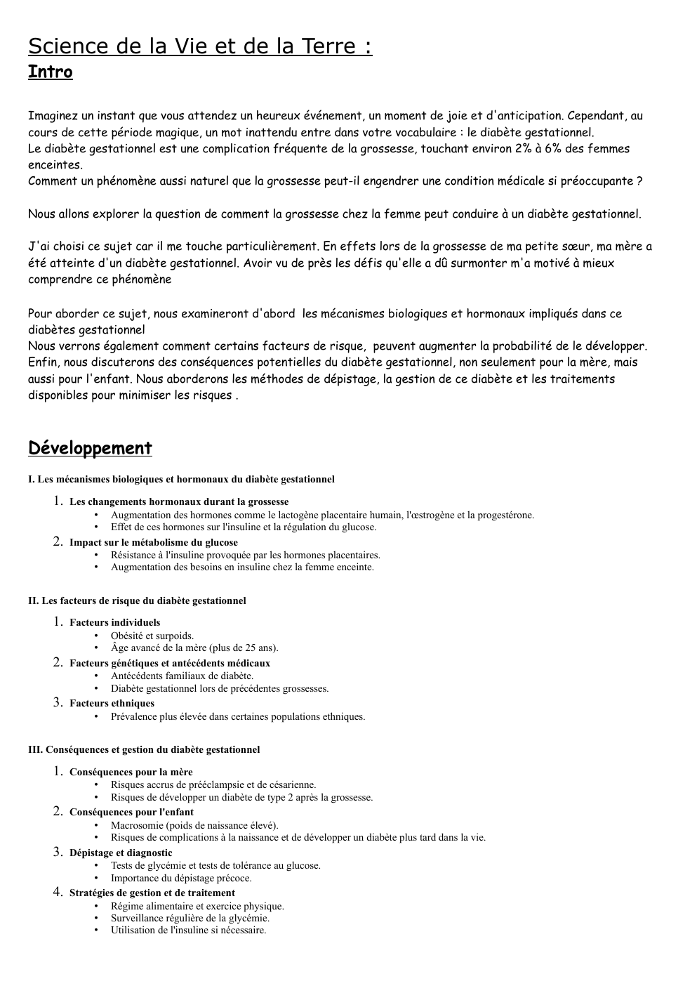 Prévisualisation du document Comment expliquer l’apparition d’un diabète chez la femme enceinte ?