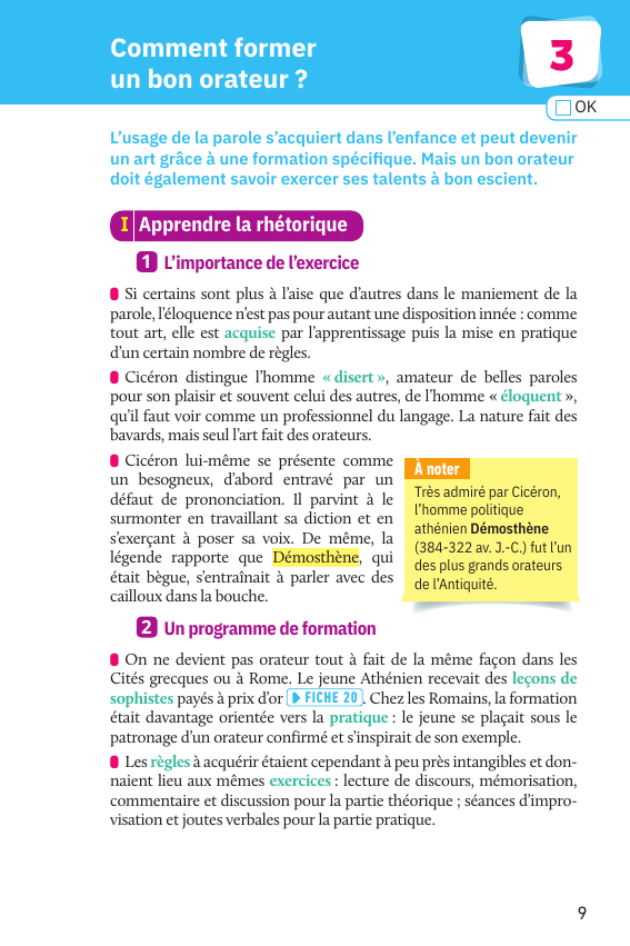 Prévisualisation du document Comment former un bon orateur ?