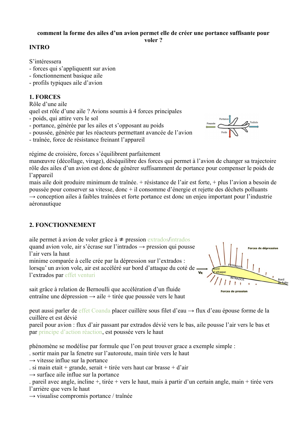 Prévisualisation du document comment la forme des ailes d’un avion permet elle de créer une portance suffisante pour voler ?