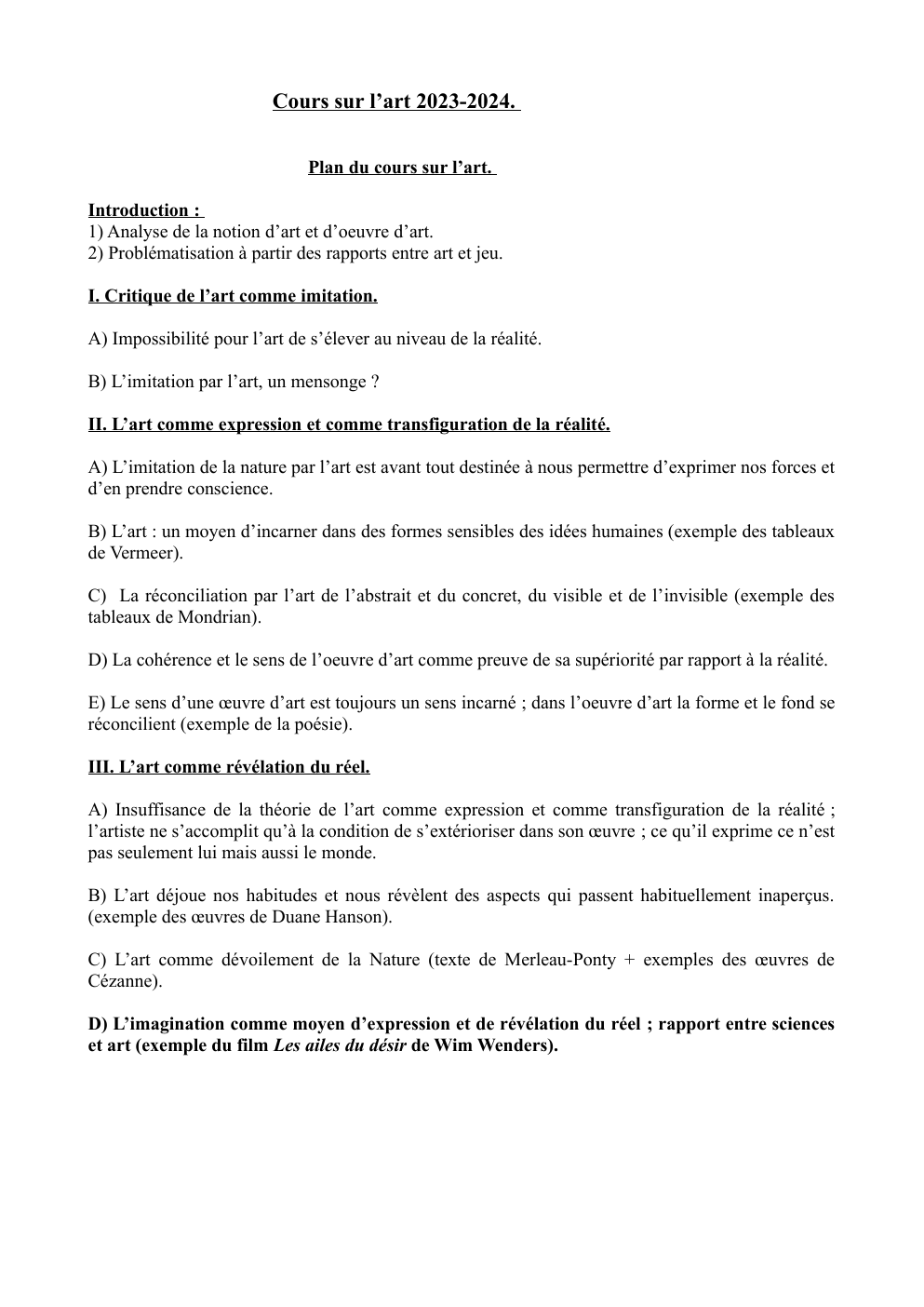 Prévisualisation du document Comment l'art ameliore la perception du monde ?