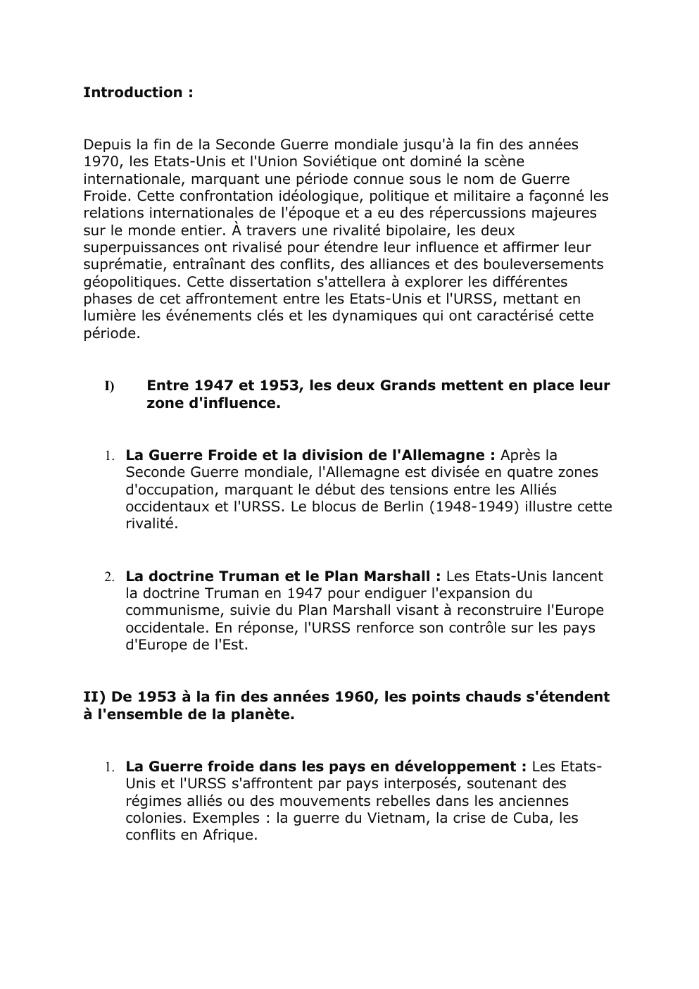 Prévisualisation du document Comment les Etats-Unis et l'URSS s'affrontent-ils de la fin de la Seconde Guerre mondiale à la fin des années 1970 ?