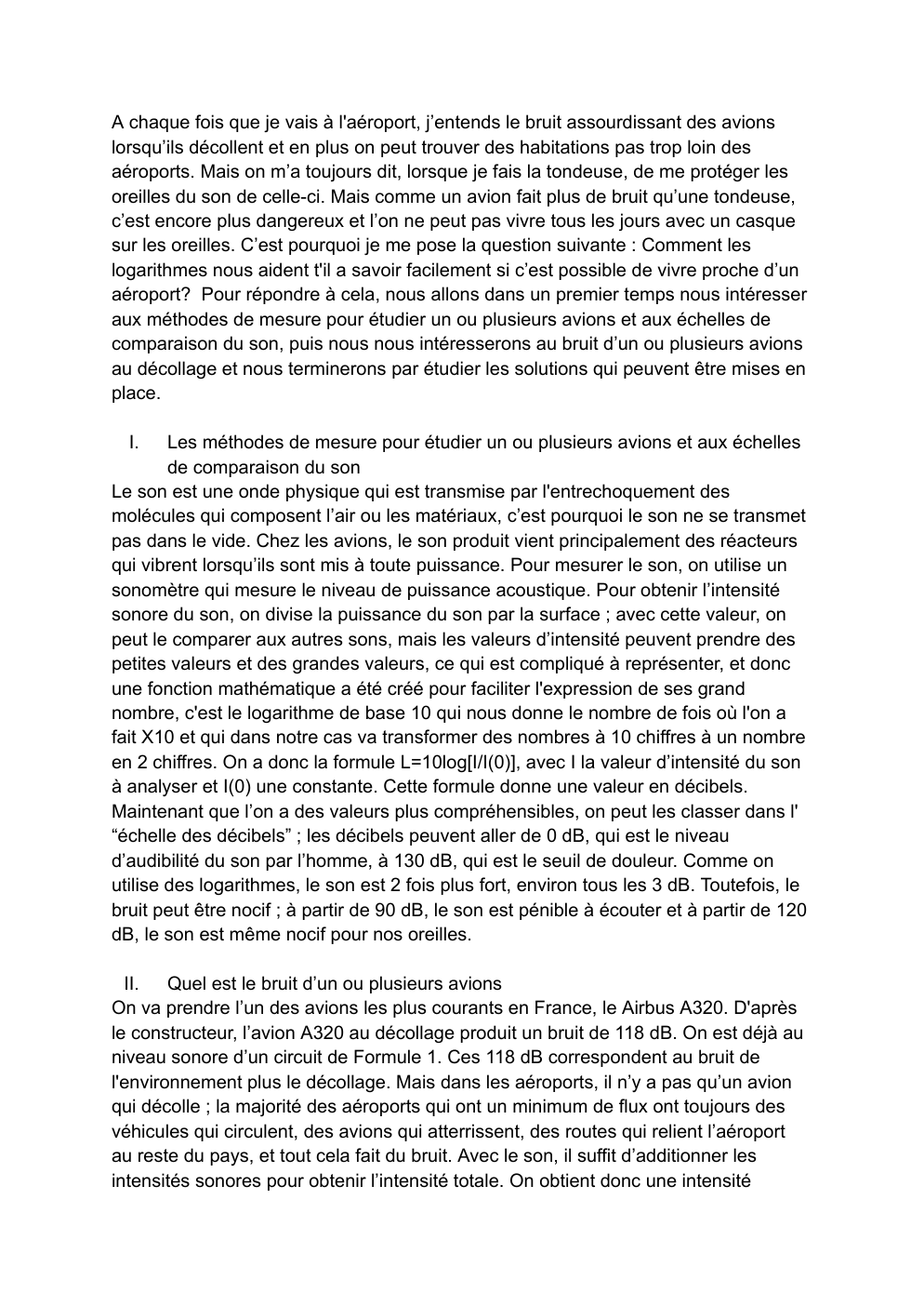 Prévisualisation du document Comment les logarithmes nous aident t'il a savoir facilement si c’est possible de vivre proche d’un aéroport?