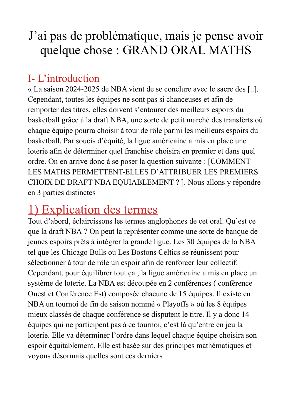 Prévisualisation du document Comment les mathématiques assurent-ils l'équité lors de la draft nba ?