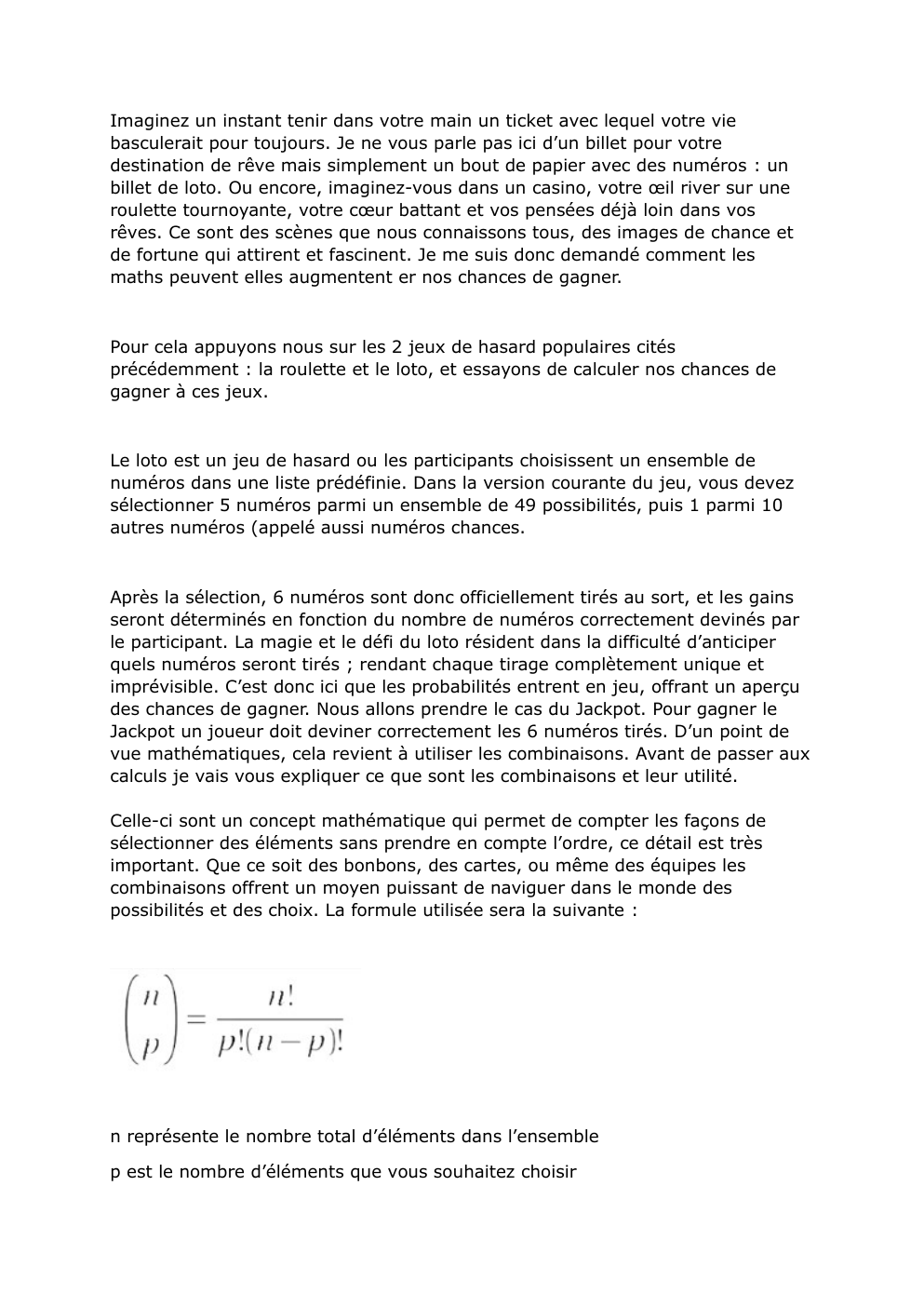 Prévisualisation du document Comment les Maths augmentent-elles nos chances de gagner