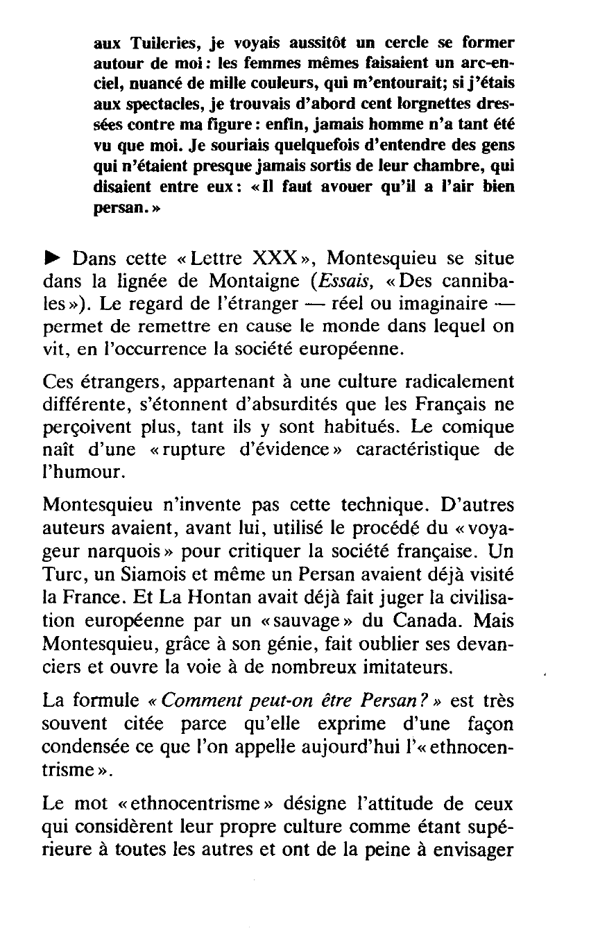 Prévisualisation du document Comment peut-on être Persan?  Montesquieu