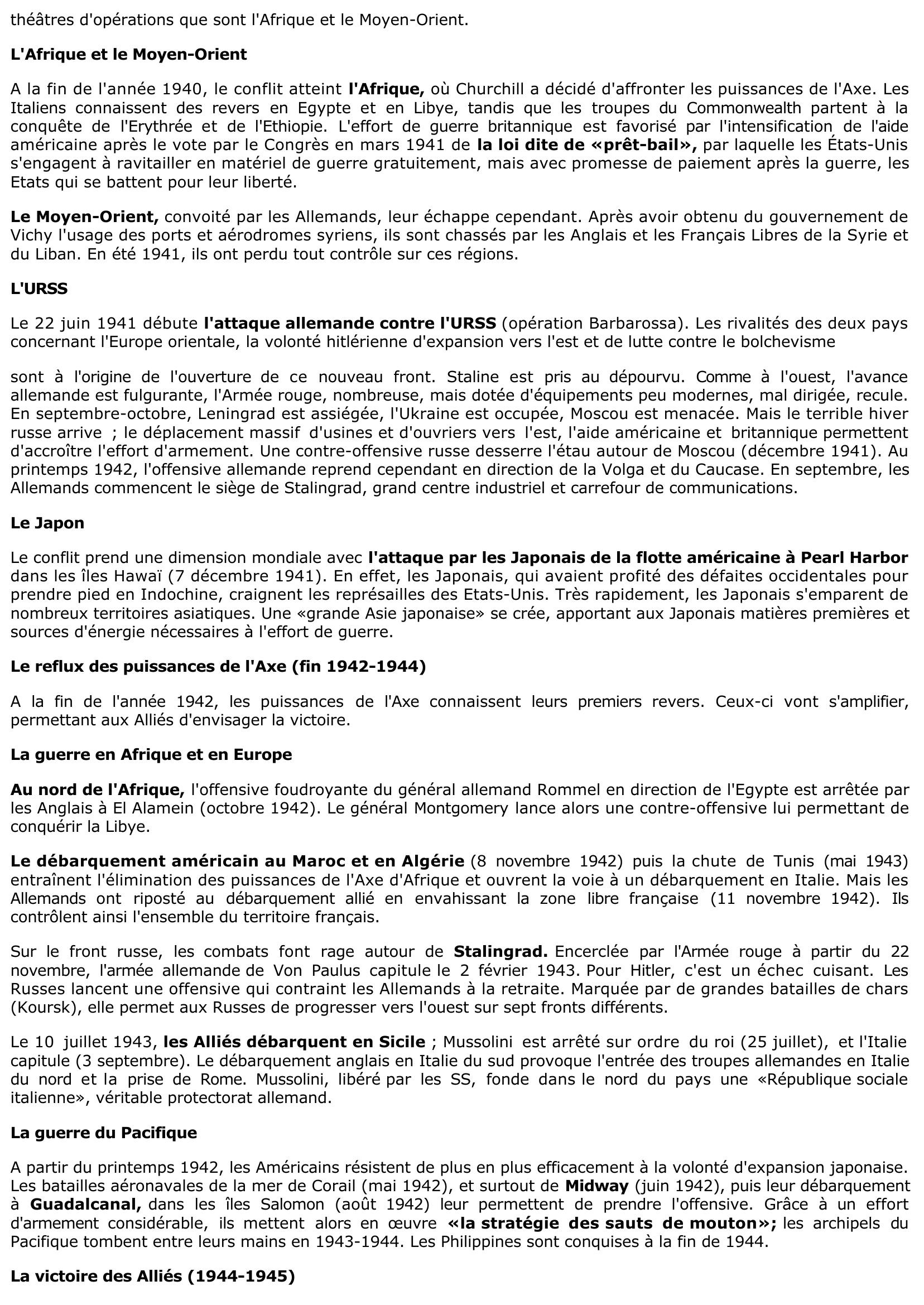 Prévisualisation du document Comment s'effectue la libération des territoires occupés durant la seconde guerre mondiale ?