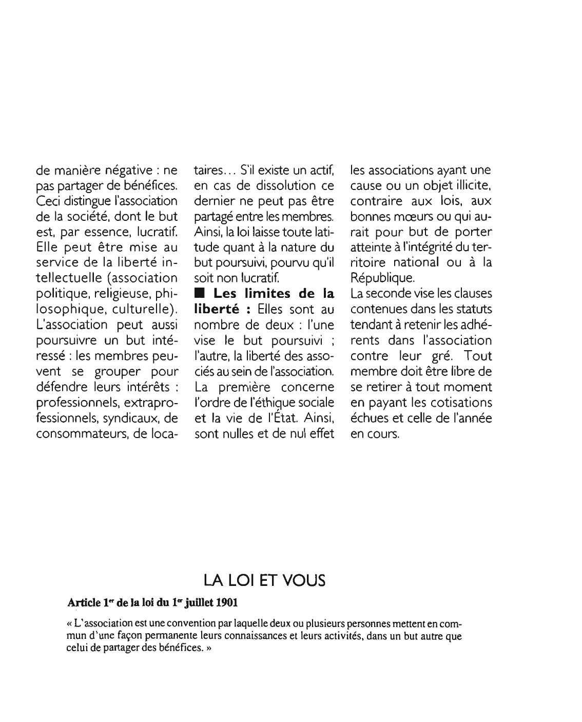 Prévisualisation du document Comment s'exerce la liberté d'association ?