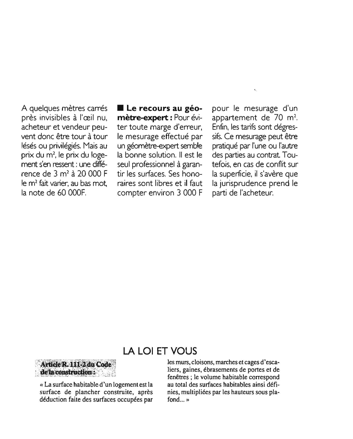 Prévisualisation du document Comment vérifier la superficie habitable ?