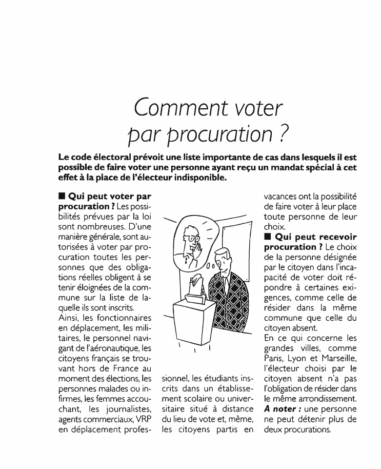 Prévisualisation du document Comment voterpar procuration ?