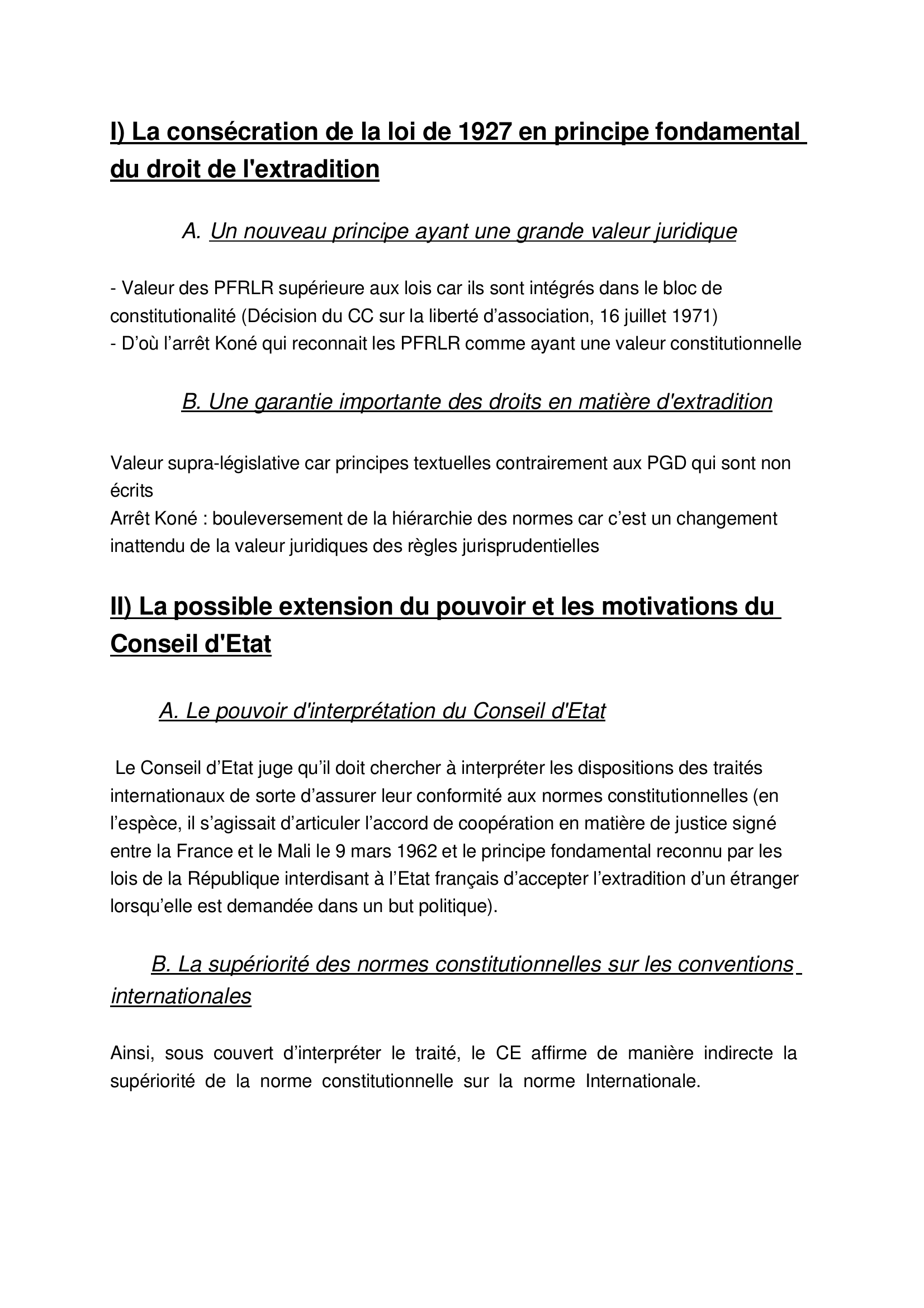 Prévisualisation du document COMMENTAIRE ARRET KONE 3/07/1996 (droit)