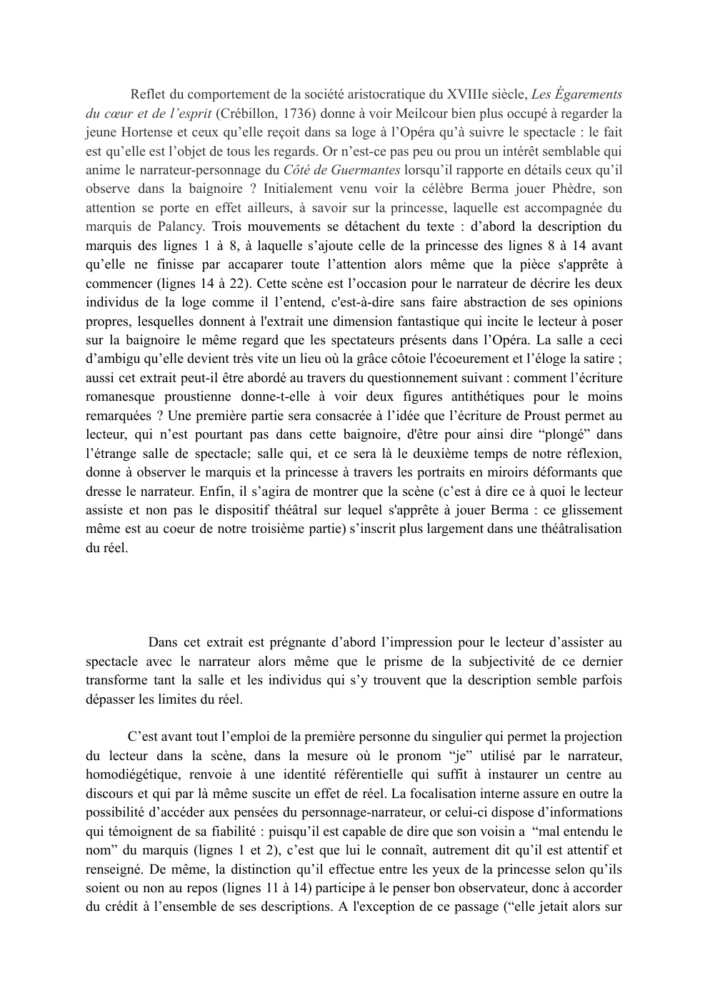 Prévisualisation du document commentaire composé Du coté de Guermantes, Proust