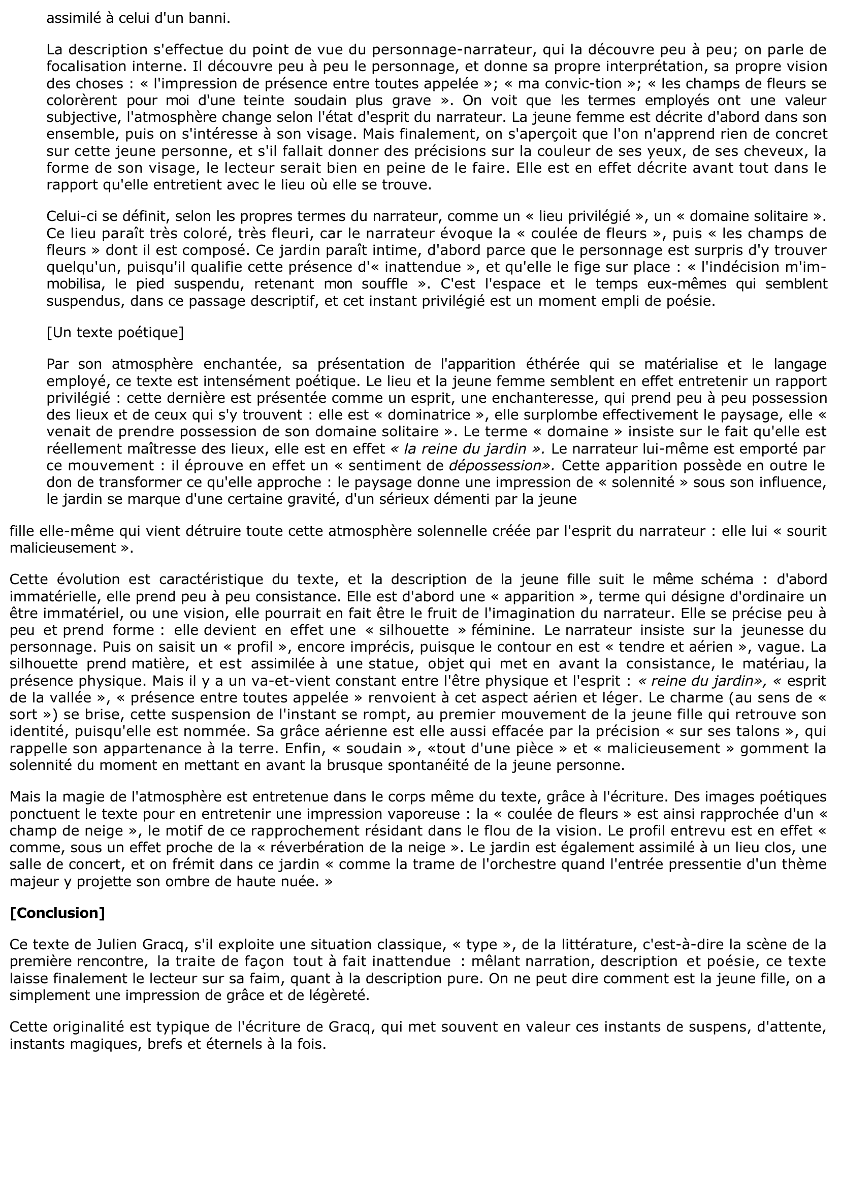 Prévisualisation du document Commentaire composé: Julien Gracq, Le Rivage des Syrtes.