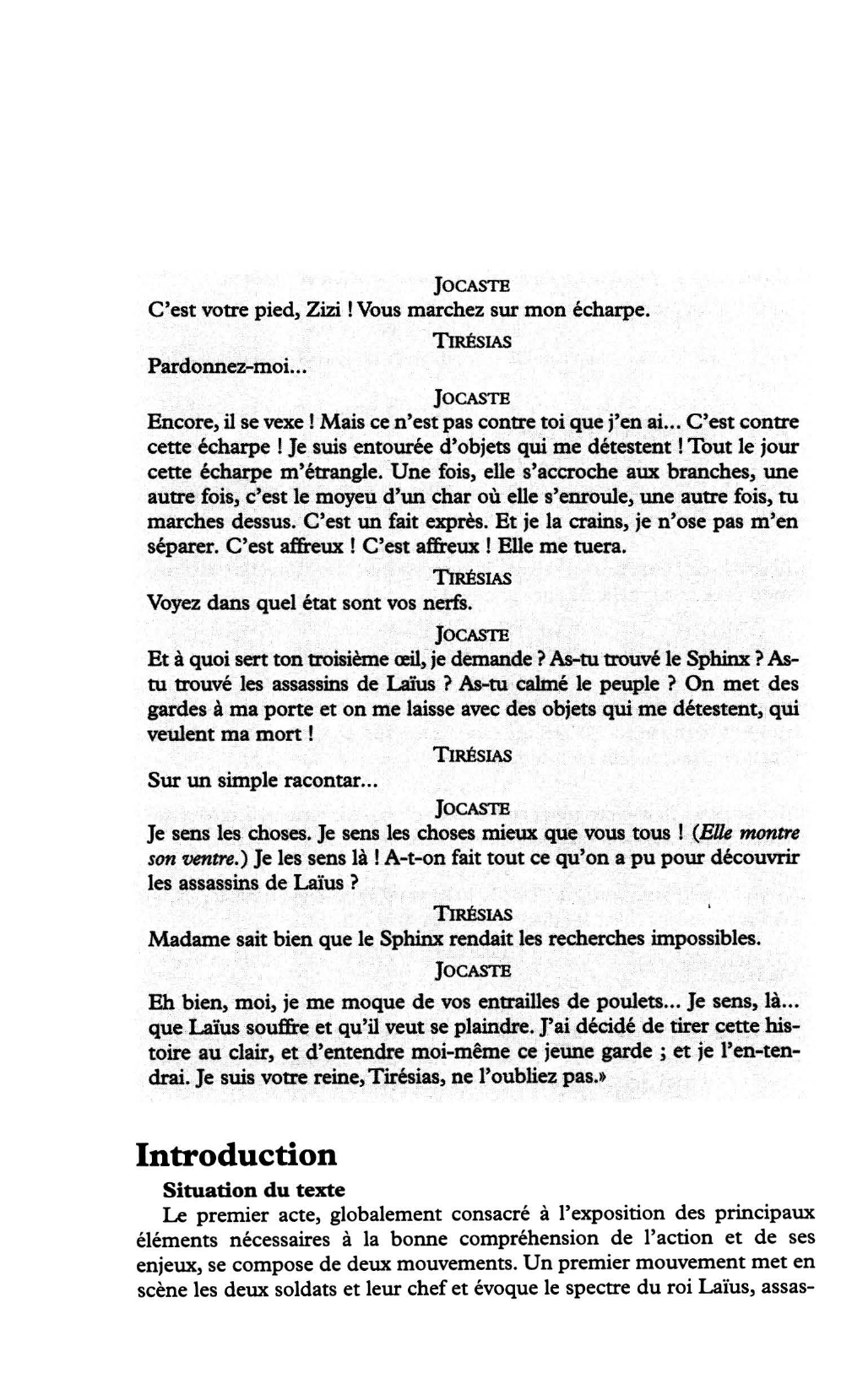 Prévisualisation du document Commentaire composé:  La machine infernale de Cocteau, acte 1