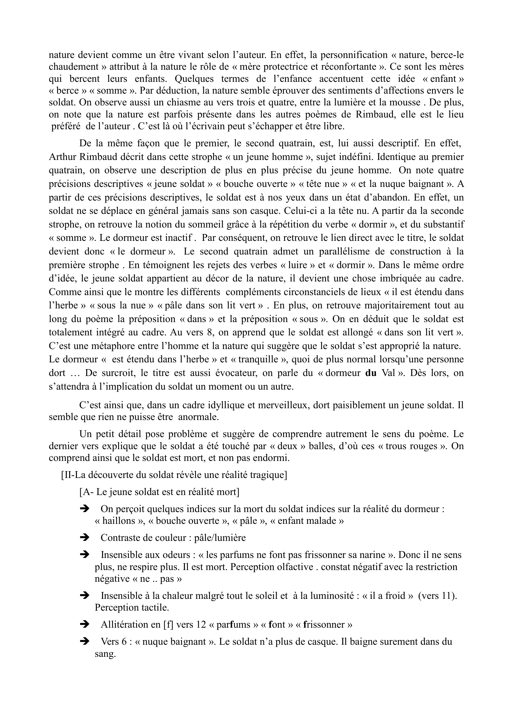 Prévisualisation du document Commentaire Composé Le dormeur du Val de Rimbaud
