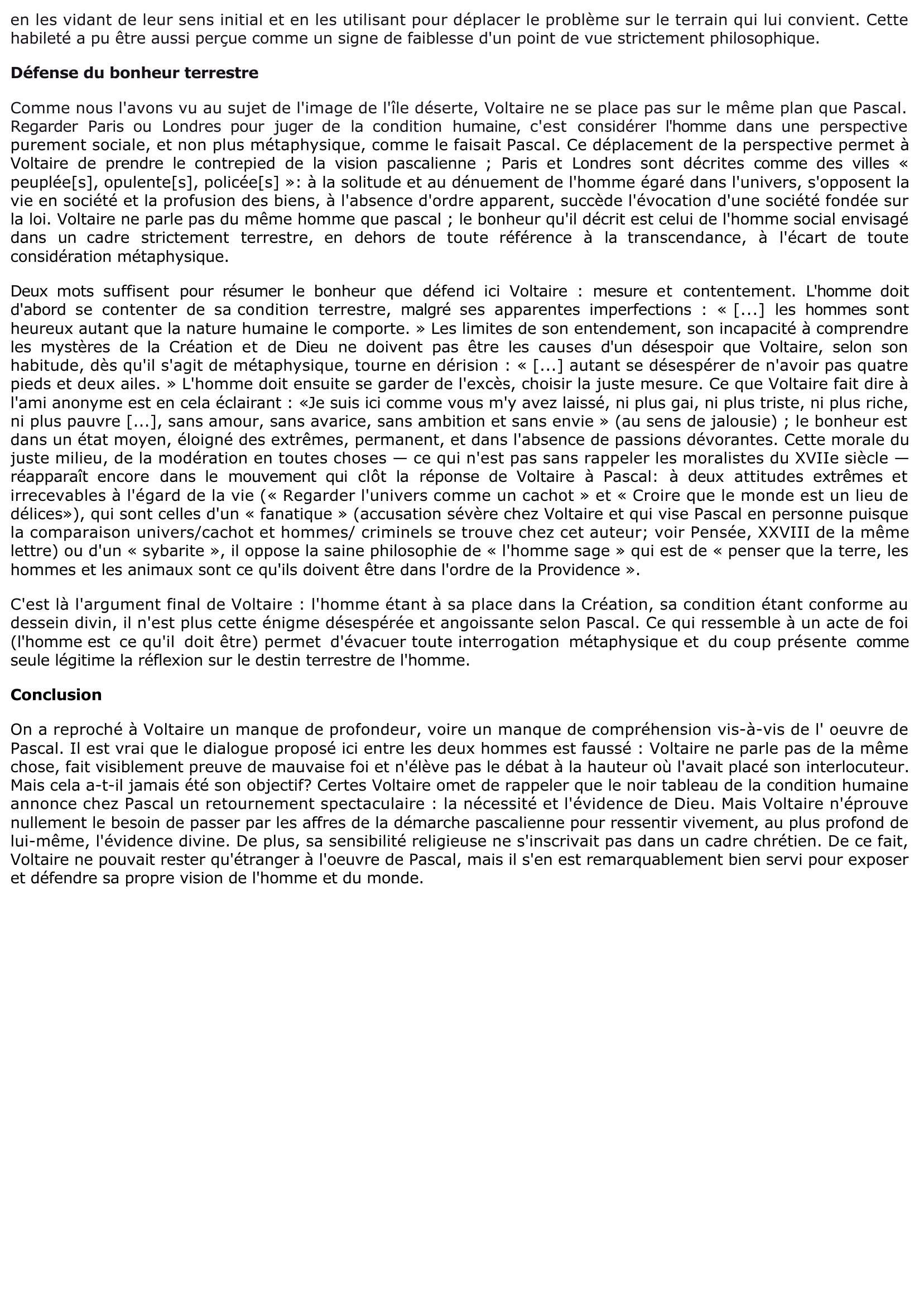 Prévisualisation du document COMMENTAIRE COMPOSÉ : Lettre XXV, Sur les Pensées de M. Pascal