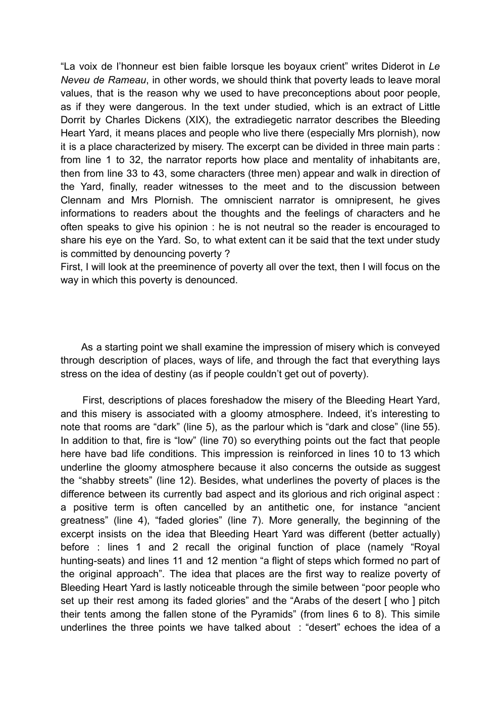 Prévisualisation du document commentaire composé Little Dorrit anglais