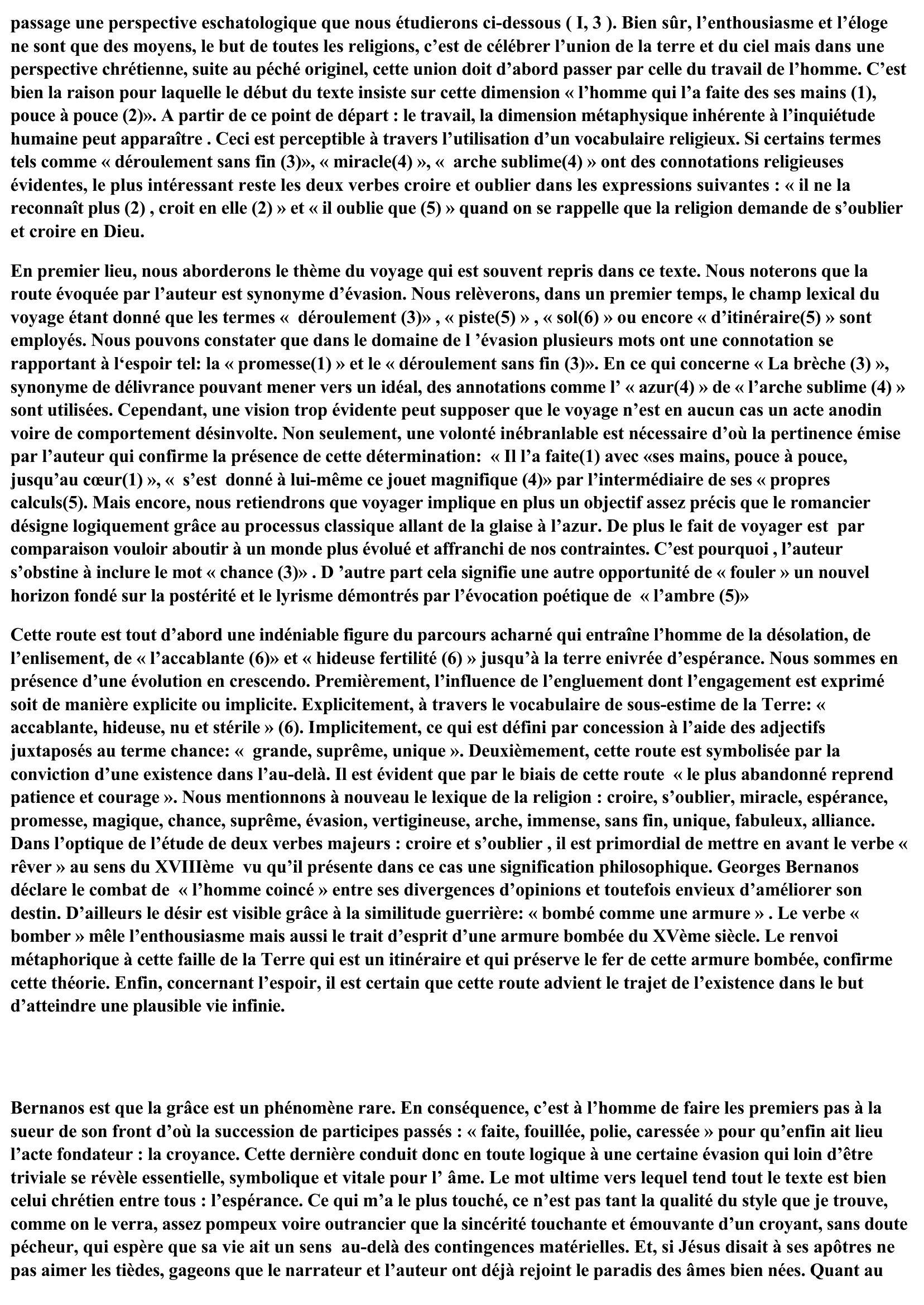 Prévisualisation du document Commentaire composé Monsieur Ouine - Bernanos