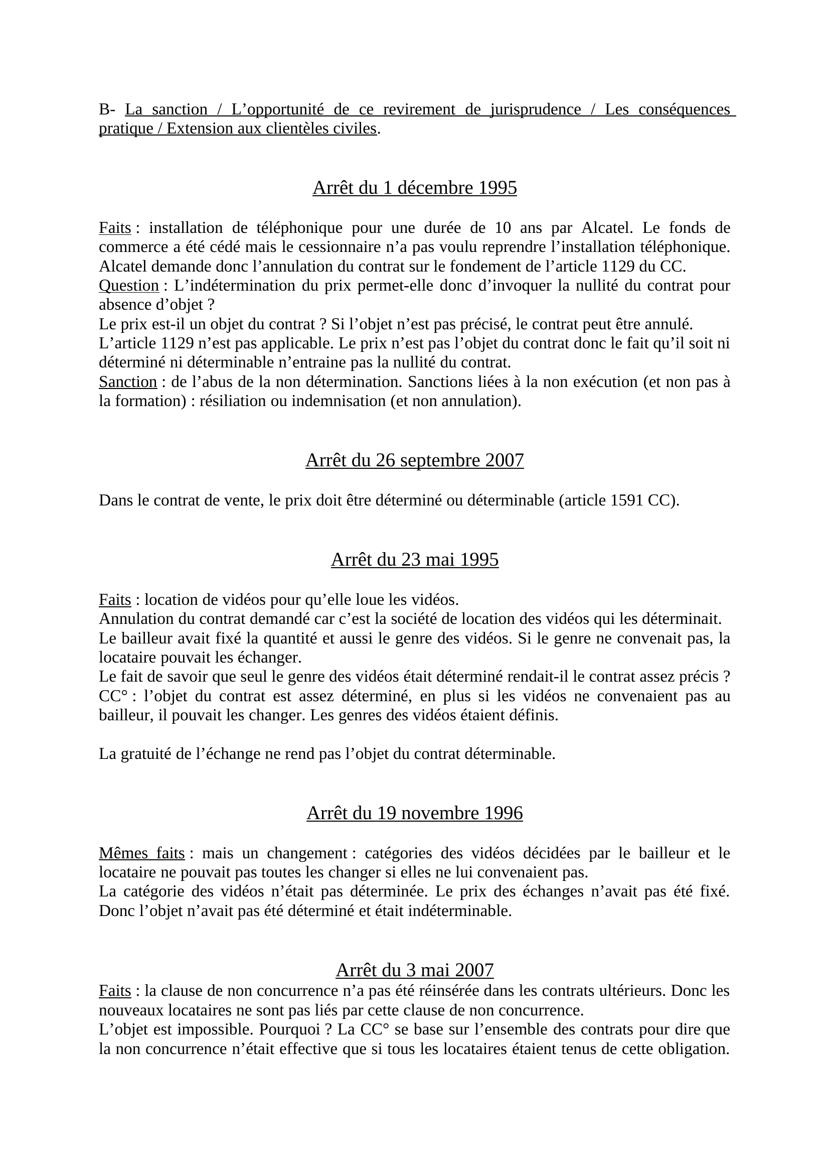 Prévisualisation du document Commentaire d'arrêt 7 novembre 2000 (droit)